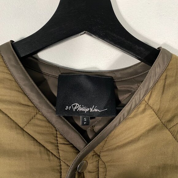 3.1 Phillip Lim FW16 Crochet Back Quilted Military Jacket mens size small - Picture 5 of 7